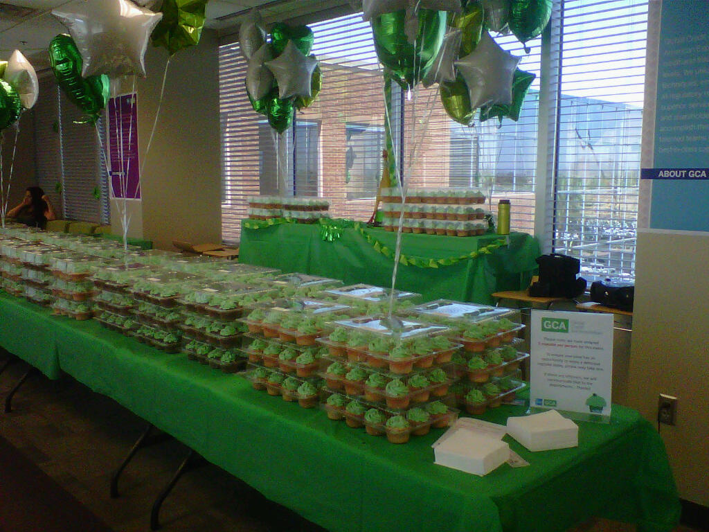 Am Express corporate function - 1,020 cupcakes