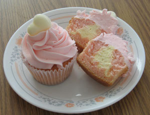 Pink Champagne Cupcake